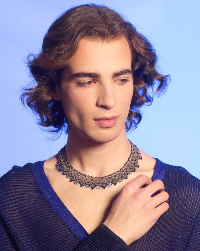 RACHEL BLUE SPINEL NECKLACE