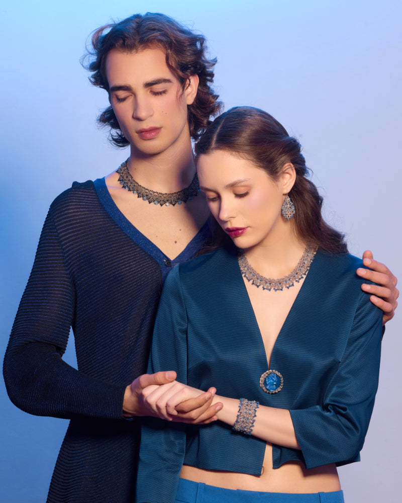 RACHEL BLUE SPINEL NECKLACE
