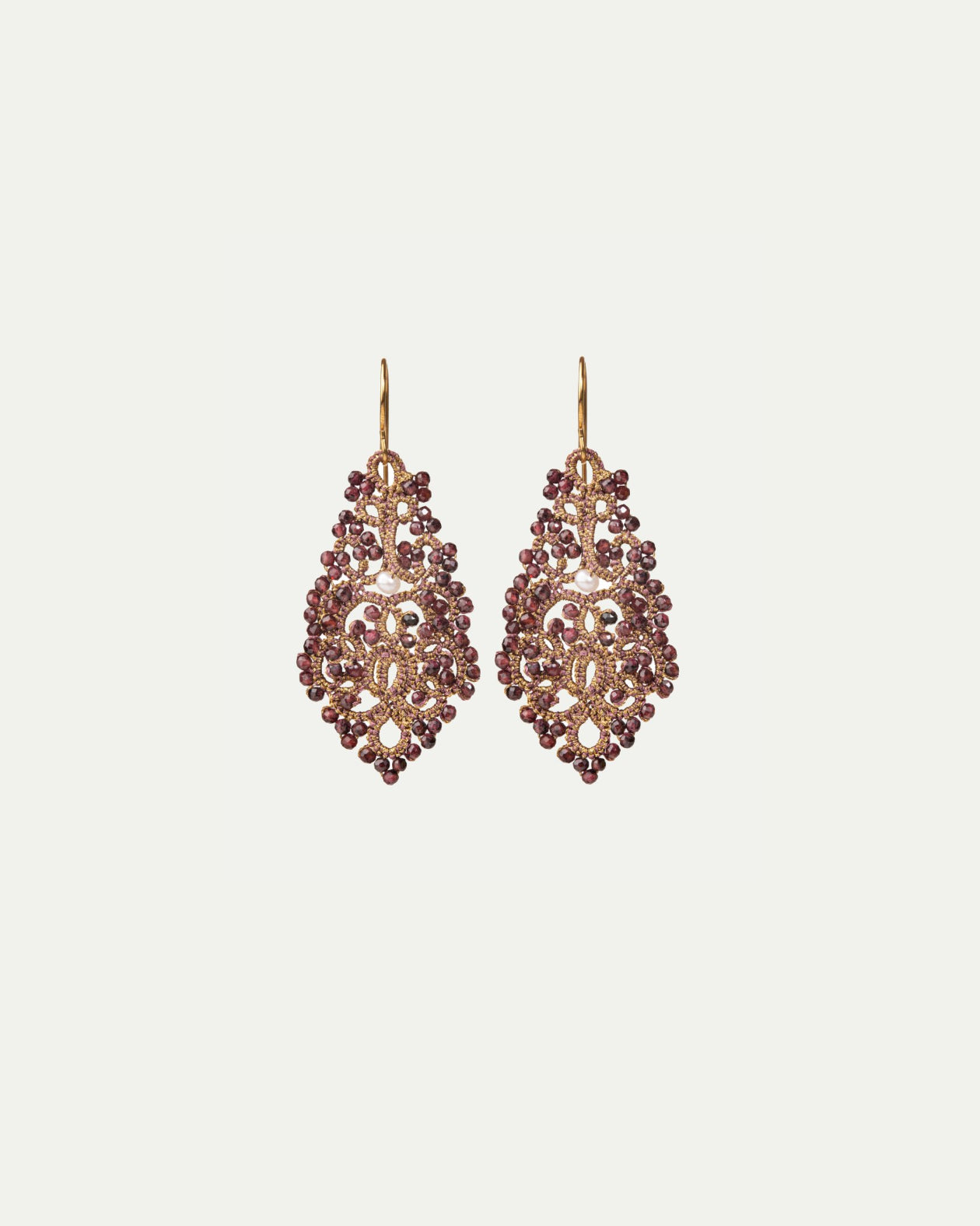 TRIADA GARNET EARRINGS - LORINA BALTEANU