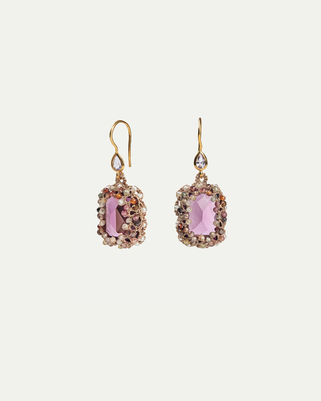 CONSTANCE MULTICOLORED SAPPHIRE EARRINGS