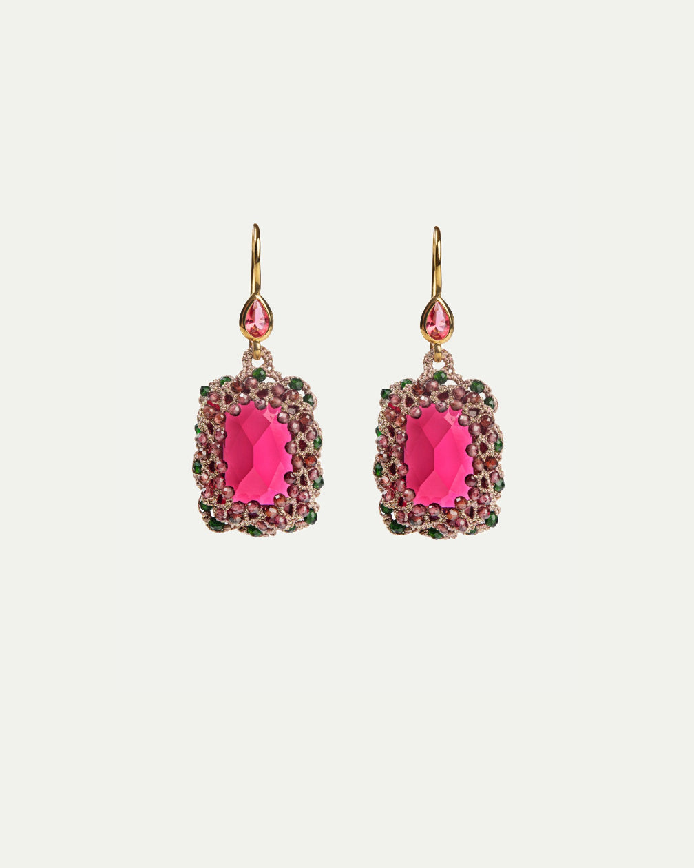 CONSTANCE GARNET EARRINGS