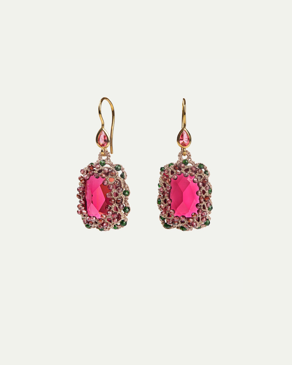 CONSTANCE GARNET EARRINGS