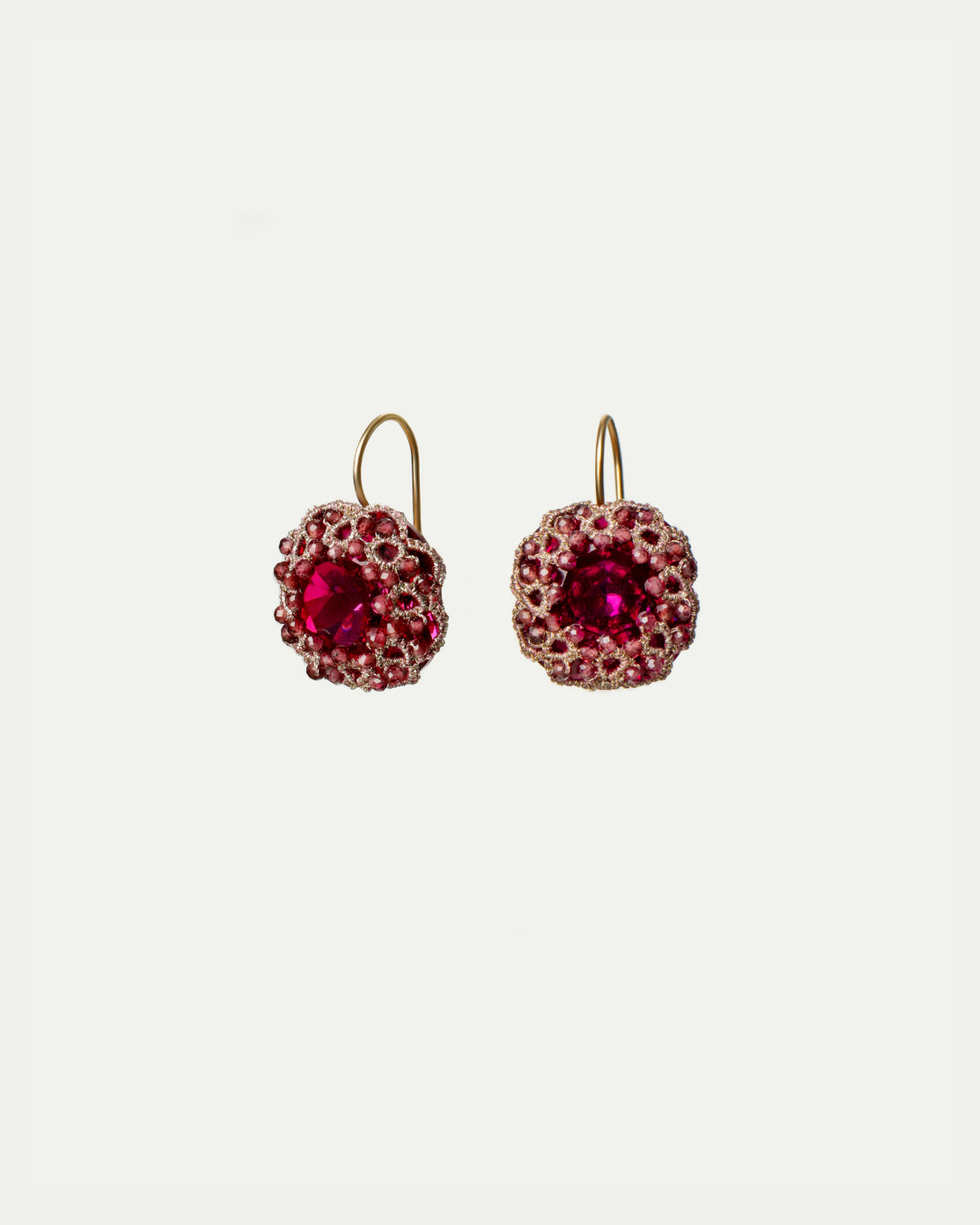 DANI GARNET EARRINGS