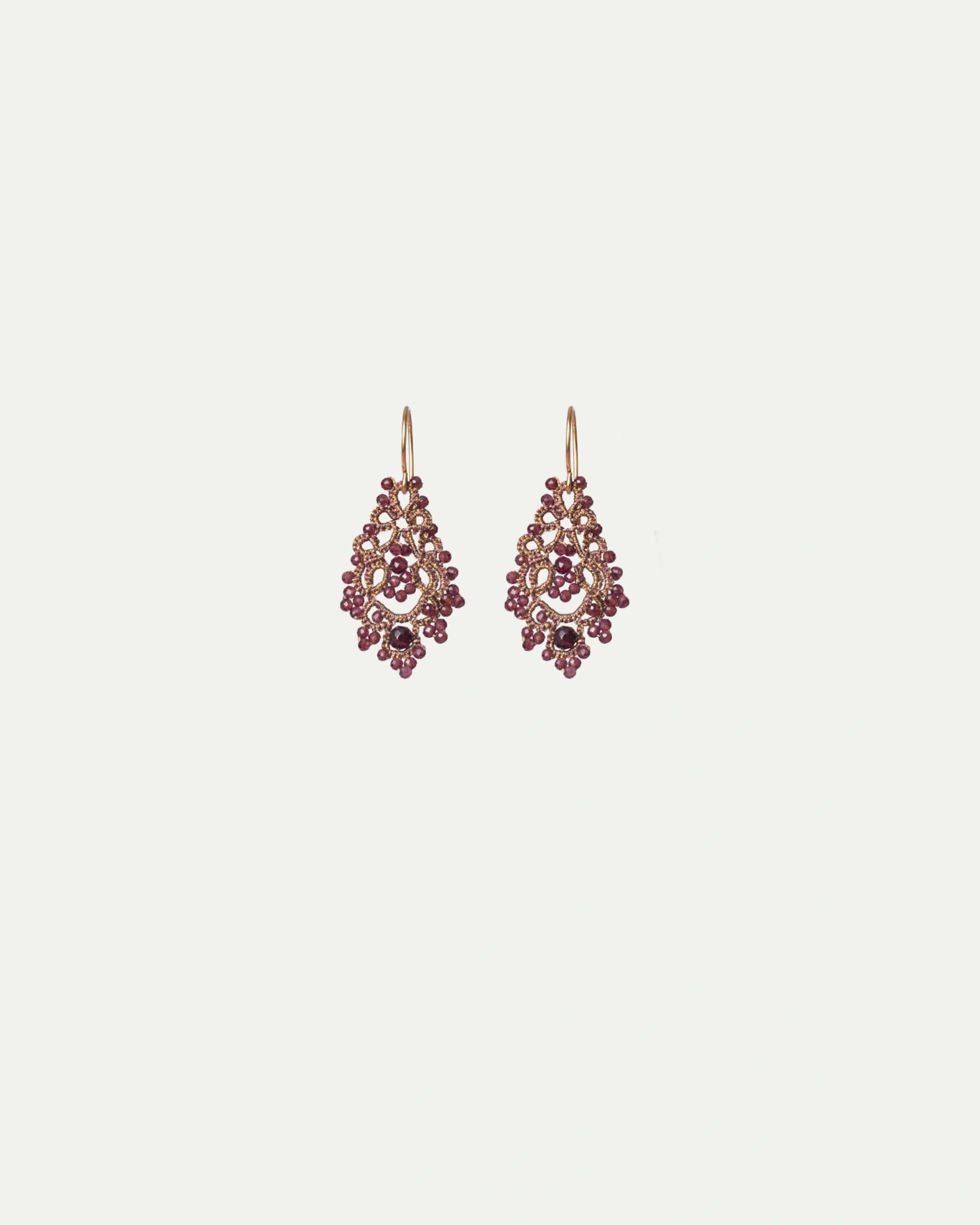 REGATA GARNET EARRINGS - LORINA BALTEANU