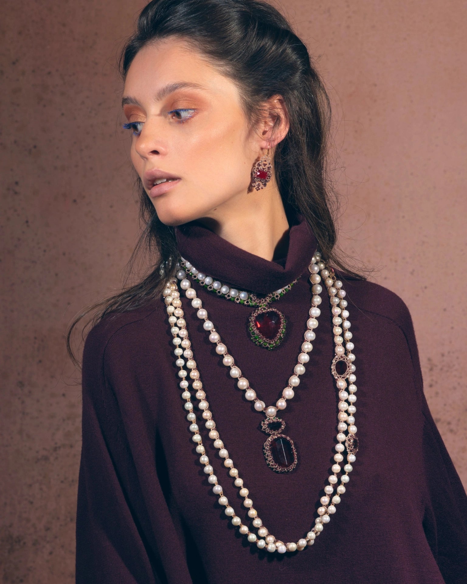 RUTH GARNET EARRINGS - LORINA BALTEANU