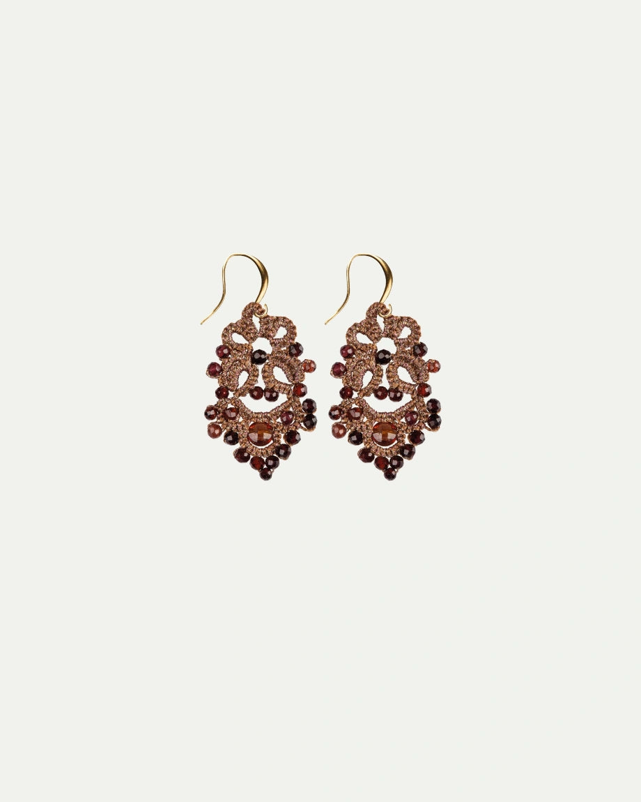 RACHEL CORNALINE EARRINGS - LORINA BALTEANU