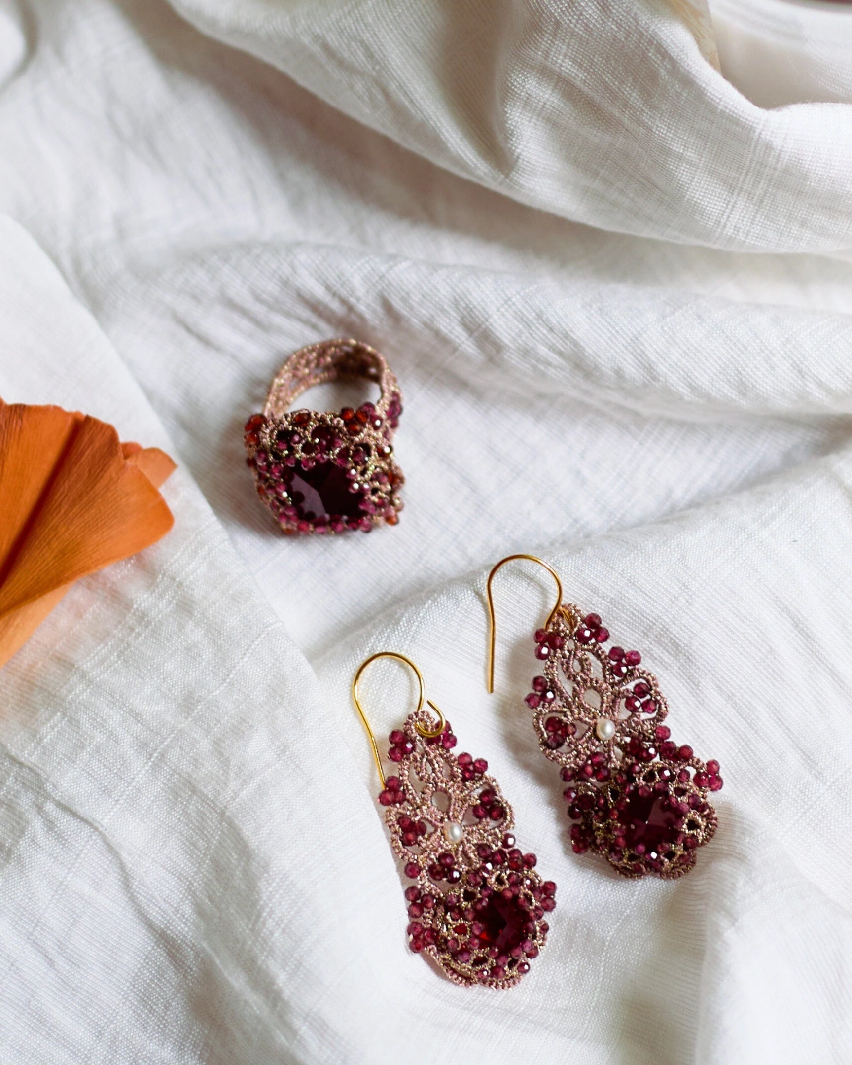 SALLY GARNET EARRINGS - LORINA BALTEANU