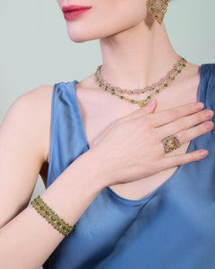 TRIADA CHROME DIOPSIDE BRACELET - LORINA BALTEANU